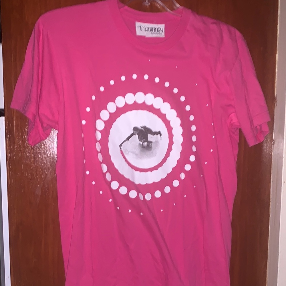 IMAGINARY FOUNDATION Swirl Graphic Tee Pink T-Shirt